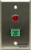 Securitron Push Button, Momentary | Narrow style